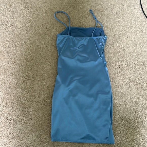 WINDSOR Wrapped in Stylish mini Dress Blue - Picture 2 of 2